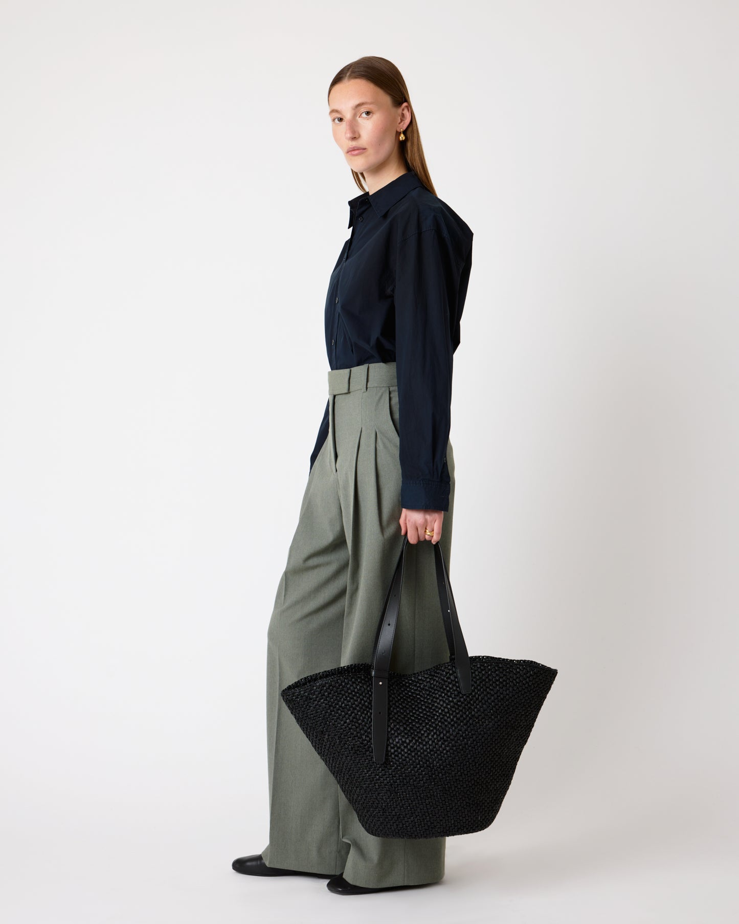 The Bianca Raffia Bag Large