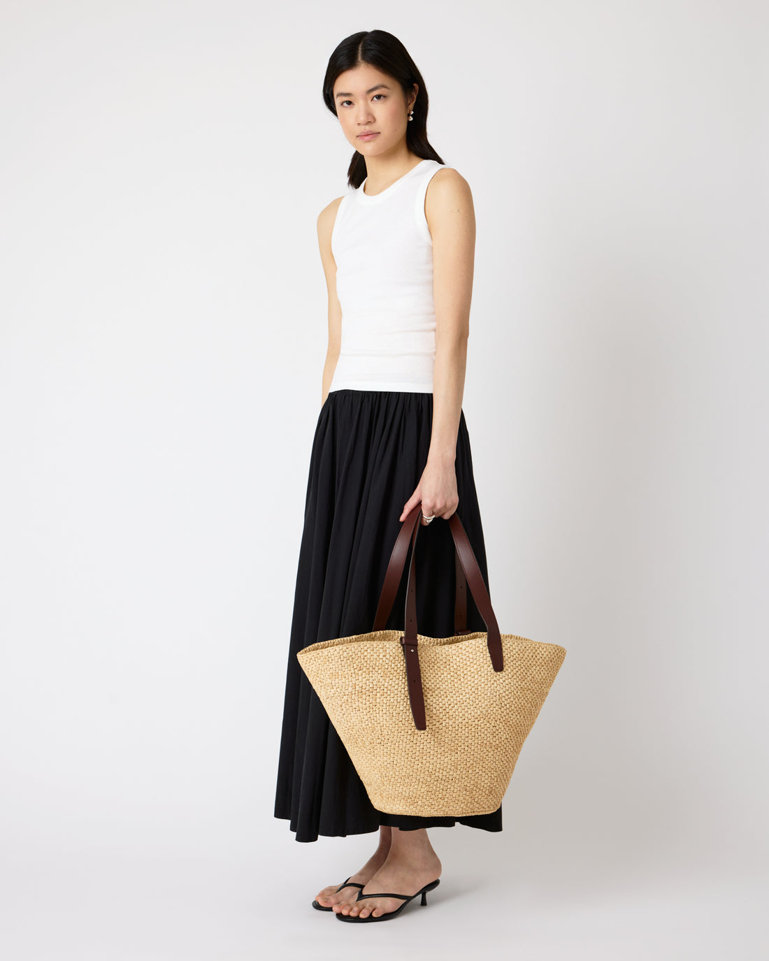The Bianca Raffia Bag Large