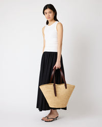 The Bianca Raffia Bag Large