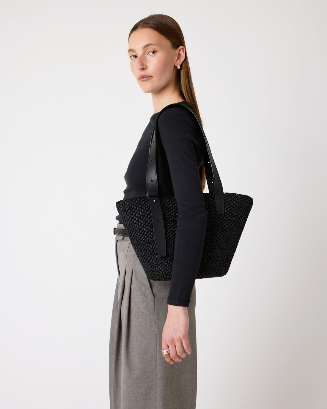 The Bianca Raffia Bag Small